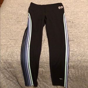 Victoria secret pink active stripped leggings